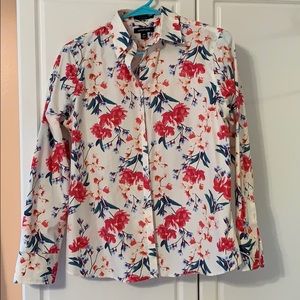 Lands end oxford shirt floral